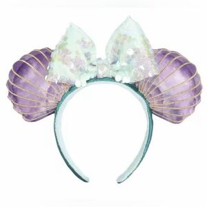 Disney Little Mermaid Purple and Mint Seashell Headband